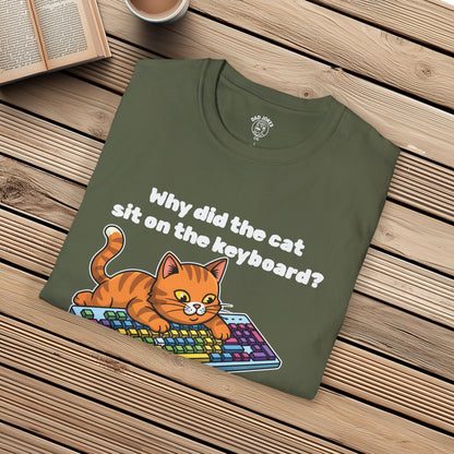 Why did the cat sit on the keyboard?