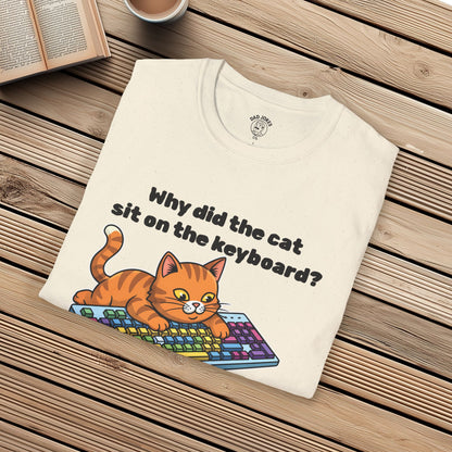 Why did the cat sit on the keyboard?